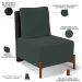 Kit 02 Poltronas Decorativas Sala de Estar Living Hungria L02 Couríssimo Preto Suede Verde Musgo - Lyam