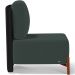 Kit 02 Poltronas Decorativas Sala de Estar Living Hungria L02 Couríssimo Preto Suede Verde Musgo - Lyam