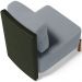 Kit 02 Poltronas Decorativas Sala de Estar Living Hungria L02 Couríssimo Verde Bouclê Cinza - Lyam