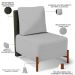 Kit 02 Poltronas Decorativas Sala de Estar Living Hungria L02 Couríssimo Verde Linho Cinza - Lyam