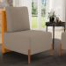 Kit 02 Poltronas Decorativas Sala de Estar Living Hungria L02 Couríssimo Whisky Bouclê Bege - Lyam