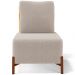 Kit 02 Poltronas Decorativas Sala de Estar Living Hungria L02 Couríssimo Whisky Bouclê Creme - Lyam
