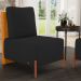 Kit 02 Poltronas Decorativas Sala de Estar Living Hungria L02 Couríssimo Whisky Bouclê Preto - Lyam