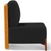 Kit 02 Poltronas Decorativas Sala de Estar Living Hungria L02 Couríssimo Whisky Bouclê Preto - Lyam