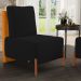 Kit 02 Poltronas Decorativas Sala de Estar Living Hungria L02 Couríssimo Whisky Suede Preto - Lyam