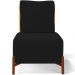 Kit 02 Poltronas Decorativas Sala de Estar Living Hungria L02 Couríssimo Whisky Suede Preto - Lyam