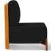 Kit 02 Poltronas Decorativas Sala de Estar Living Hungria L02 Couríssimo Whisky Suede Preto - Lyam