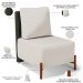 Kit 02 Poltronas Decorativas Sala de Estar Living Pés Madeira Hungria L02 Couríssimo Verde Linho Cru - Lyam