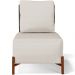 Kit 02 Poltronas Decorativas Sala de Estar Living Pés Madeira Hungria L02 Couríssimo Verde Linho Cru - Lyam