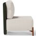 Kit 02 Poltronas Decorativas Sala de Estar Living Pés Madeira Hungria L02 Couríssimo Verde Linho Cru - Lyam