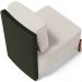 Kit 02 Poltronas Decorativas Sala de Estar Living Pés Madeira Hungria L02 Couríssimo Verde Linho Cru - Lyam