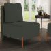Kit 02 Poltronas Decorativas Sala de Estar Living Pés Madeira Hungria L02 Couríssimo Verde Linho Verde Musgo - Lyam