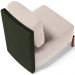 Kit 02 Poltronas Decorativas Sala de Estar Living Pés Madeira Hungria L02 Couríssimo Verde Suede Bege - Lyam