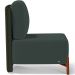 Kit 02 Poltronas Decorativas Sala de Estar Living Pés Madeira Hungria L02 Couríssimo Verde Suede Verde Musgo - Lyam