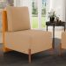 Kit 02 Poltronas Decorativas Sala de Estar Living Pés Madeira Hungria L02 Couríssimo Whisky Bouclê Mostarda - Lyam