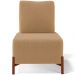 Kit 02 Poltronas Decorativas Sala de Estar Living Pés Madeira Hungria L02 Couríssimo Whisky Bouclê Mostarda - Lyam