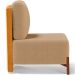 Kit 02 Poltronas Decorativas Sala de Estar Living Pés Madeira Hungria L02 Couríssimo Whisky Bouclê Mostarda - Lyam