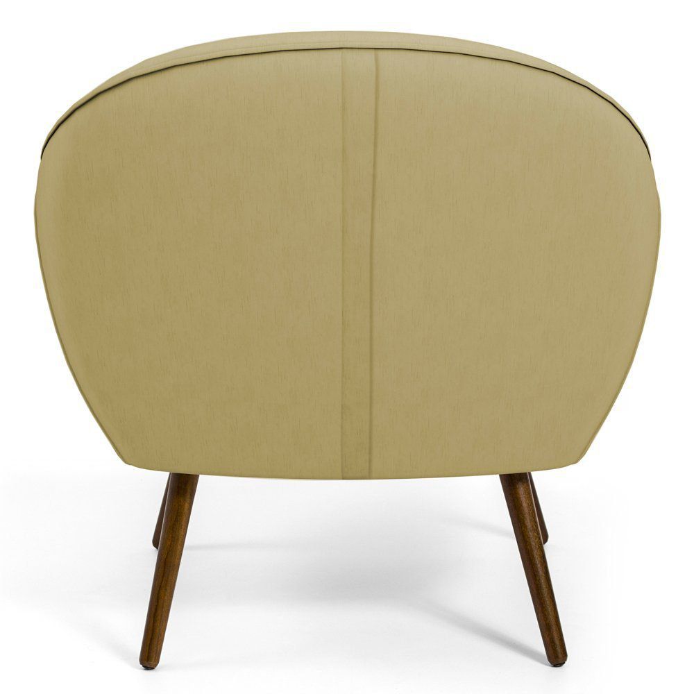 Kit 02 Poltronas Decorativas com Pés Palito Nina D02 Corano Bege Escuro C-19 - Lyam Decor