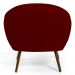 Kit 02 Poltronas Decorativas com Pés Palito Nina D02 Veludo Marsala C-278 - Lyam Decor