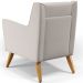 Kit 02 Poltronas Decorativas com Pés de Madeira Taroba D02 Veludo Bege C-309 - Lyam Decor