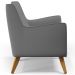 Kit 02 Poltronas Decorativas com Pés de Madeira Taroba D02 Veludo Cinza C-317 - Lyam Decor