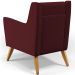 Kit 02 Poltronas Decorativas com Pés de Madeira Taroba D02 Veludo Marsala C-278 - Lyam Decor