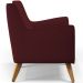 Kit 02 Poltronas Decorativas com Pés de Madeira Taroba D02 Veludo Marsala C-278 - Lyam Decor