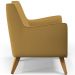 Kit 02 Poltronas Decorativas com Pés de Madeira Taroba D02 Veludo Mostarda C-260 - Lyam Decor