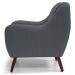 Kit 02 Poltronas Decorativas de Sala de Estar e Recepção Gooby D02 Veludo Cinza C-317 - Lyam Decor