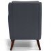 Kit 02 Poltronas Decorativas de Sala de Estar e Recepção Gooby D02 Veludo Cinza C-317 - Lyam Decor