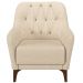 Kit 02 Poltronas Para Sala De Estar Com Tachas Base Fixa Blenda M03 Linho Bege - Lyam Decor