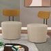 Kit 02 Poltronas Para Sala De Estar Decorativa Base Fixa Luara M03 Linho Bege - Lyam Decor