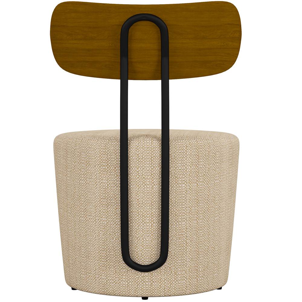 Kit 02 Poltronas Para Sala De Estar Decorativa Base Fixa Luara M03 Linho Bege - Lyam Decor