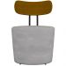 Kit 02 Poltronas Para Sala De Estar Decorativa Base Fixa Luara M03 Veludo Cinza - Lyam Decor