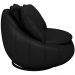 Kit 02 Poltronas Para Sala De Estar Decorativa Giratória Kira M03 Couríssimo Preto - Lyam Decor