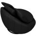 Kit 02 Poltronas Para Sala De Estar Decorativa Giratória Kira M03 Couríssimo Preto - Lyam Decor