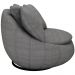 Kit 02 Poltronas Para Sala De Estar Decorativa Giratória Kira M03 Linho Cinza - Lyam Decor