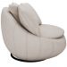 Kit 02 Poltronas Para Sala De Estar Decorativa Giratória Kira M03 Linho Cru - Lyam Decor