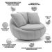Kit 02 Poltronas Para Sala De Estar Decorativa Giratória Kira M03 Veludo Cinza - Lyam Decor