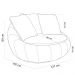 Kit 02 Poltronas Para Sala De Estar Decorativa Giratória Kira M03 Veludo Preto - Lyam Decor