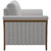 Kit 02 Poltronas Para Sala De Estar Decorativas Base Fixa Stefan M03 Linho Cinza - Lyam Decor