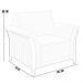 Kit 02 Poltronas Para Sala De Estar Decorativas Base Fixa Stefan M03 Linho Cinza - Lyam Decor
