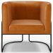 Kit 02 Poltronas Para Sala De Estar Fixa Base Aço Preto Betina D02 Couríssimo Whisky - Lyam
