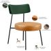 Kit 02 Poltronas Para Sala De Estar Londres L02 Facto Verde Musgo Couríssimo Whisky - Lyam Decor