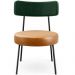Kit 02 Poltronas Para Sala De Estar Londres L02 Facto Verde Musgo Couríssimo Whisky - Lyam Decor