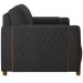 Kit 02 Poltronas Para Sala De Estar Pés De Madeira Fixa Flora M03 Couríssimo Preto - Lyam Decor