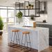 Kit 02 Prateleiras Decorativas Industrial Multiuso 135cm Design D01 Preto - Lyam Decor