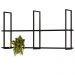 Kit 02 Prateleiras Decorativas Industrial Multiuso 135cm Design D01 Preto - Lyam Decor