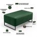 Kit 02 Puff Decorativo Para Sala De Estar Cléo W01 Base de Ferro 90cm Facto Verde Musgo - Lyam Decor