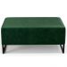 Kit 02 Puff Decorativo Para Sala De Estar Cléo W01 Base de Ferro 90cm Facto Verde Musgo - Lyam Decor